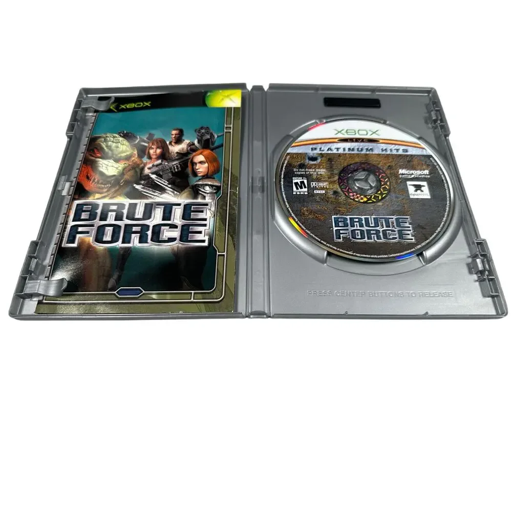 Brute Force - Platinum Hits (Microsoft Xbox, 2003) Authentic, CIB, Tested
